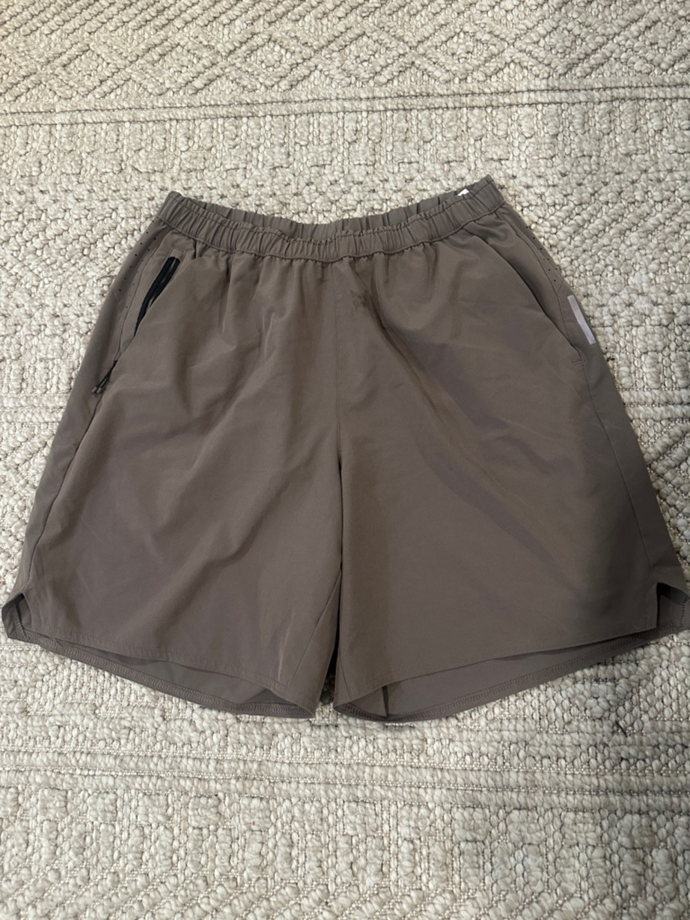 Men's Athletic Shorts in Taupe - Lightweight Performance